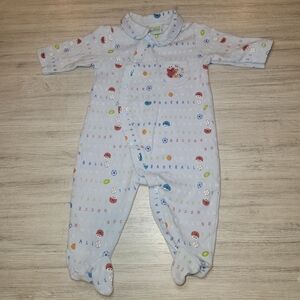 Vintage 2006 Sesame Beginnigs Infant Elmo Footie Sleeper Size Baby 0-3 Months B5